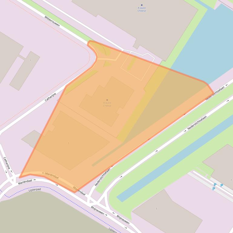 Kaart van postcodegebied 1358CC.