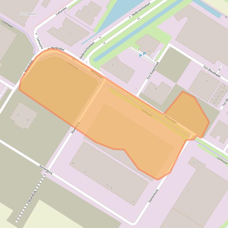 Kaart van postcodegebied 1358DD.