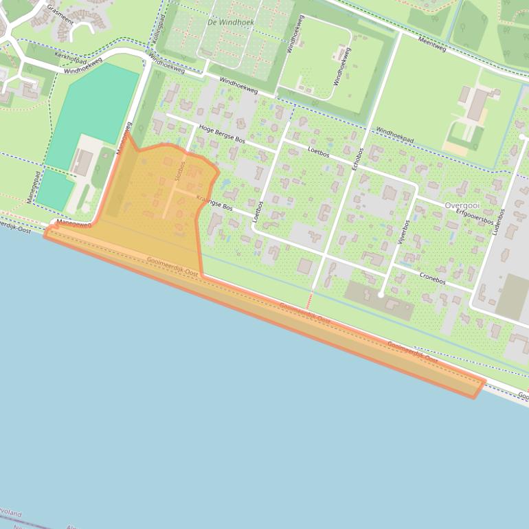 Kaart van postcodegebied 1358EA.