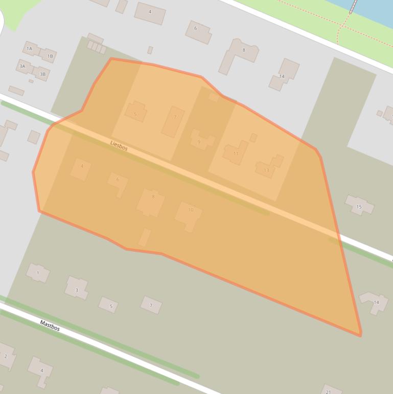 Kaart van postcodegebied 1358GB.