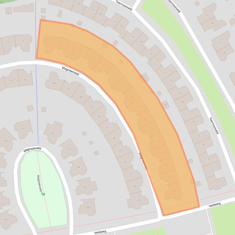 Kaart van postcodegebied 1359JB.