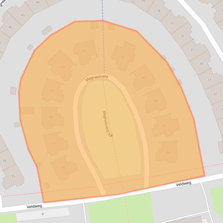 Kaart van postcodegebied 1359JG.