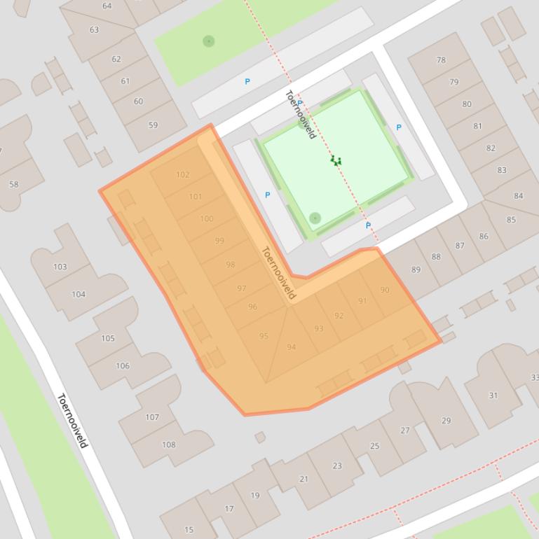 Kaart van postcodegebied 1359JV.