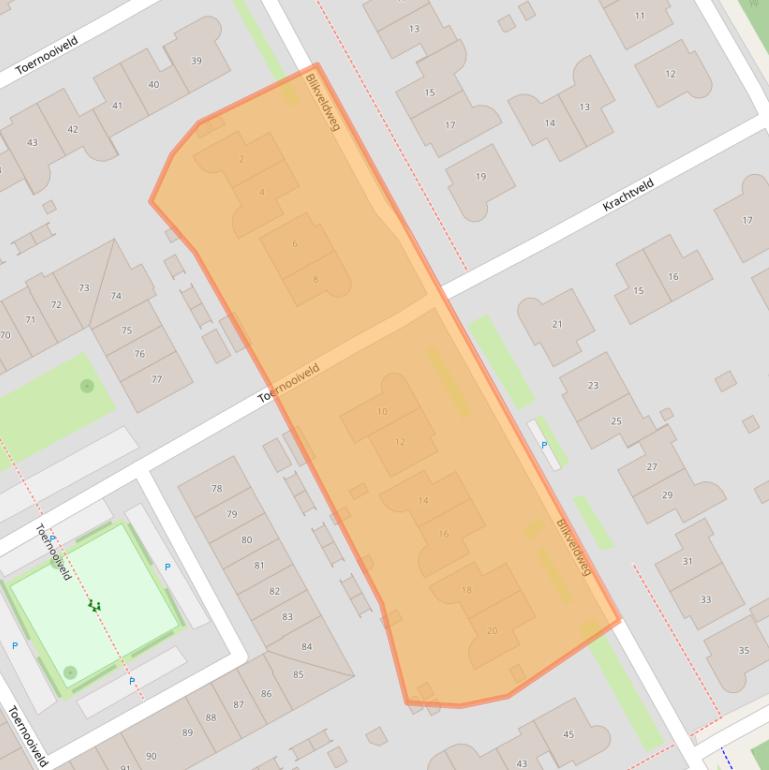 Kaart van postcodegebied 1359KB.