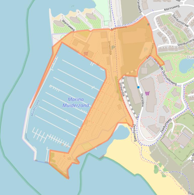 Kaart van postcodegebied 1361AC.