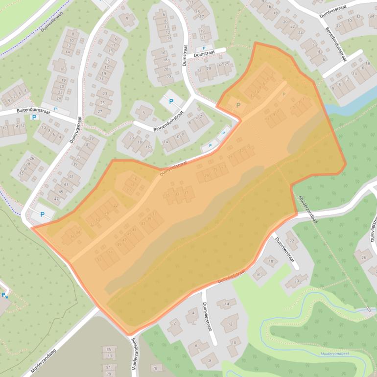 Kaart van postcodegebied 1361BC.
