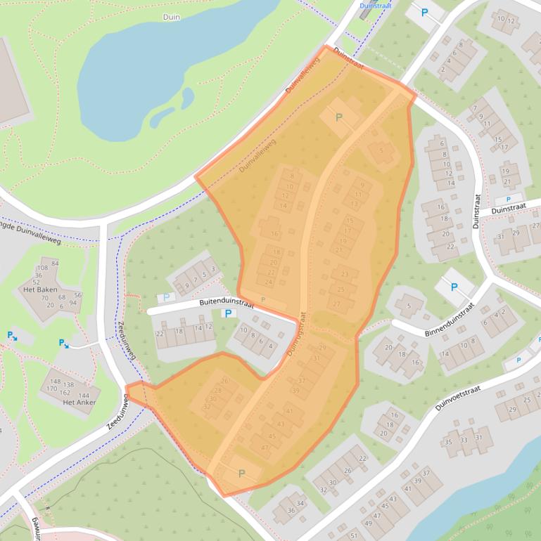 Kaart van postcodegebied 1361BD.