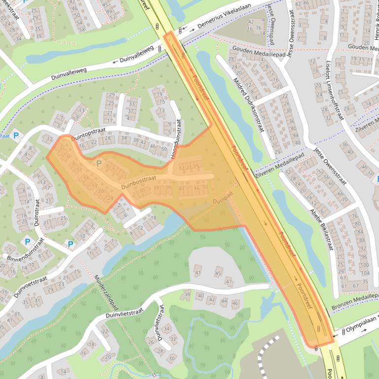 Kaart van postcodegebied 1361BK.