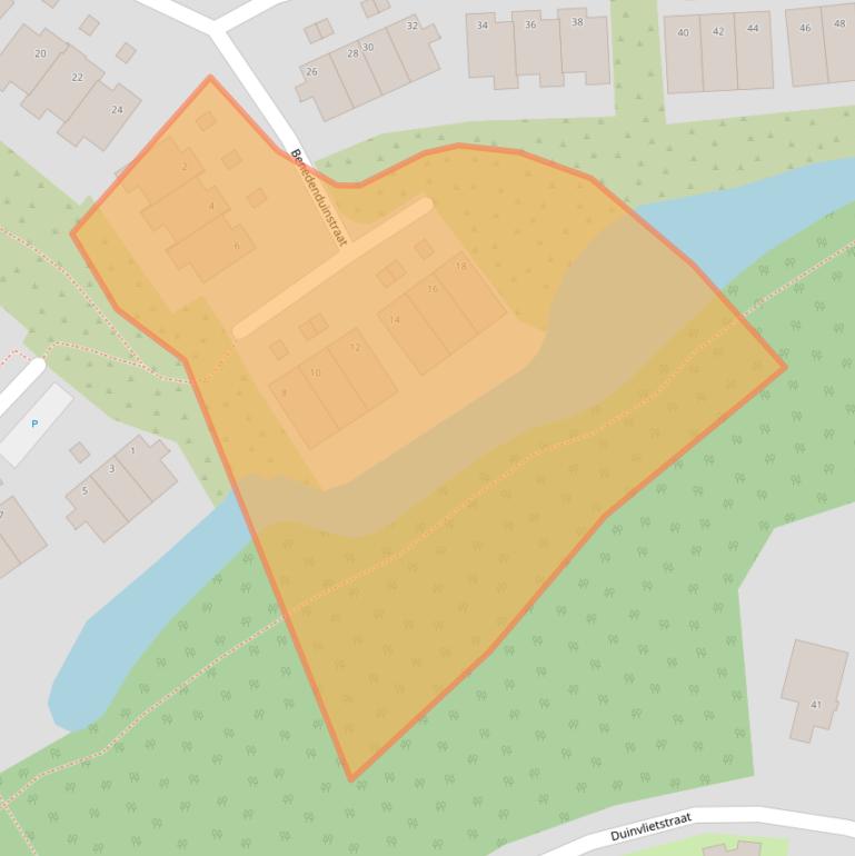 Kaart van postcodegebied 1361BL.