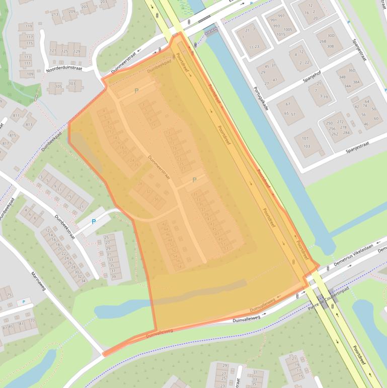 Kaart van postcodegebied 1361BM.
