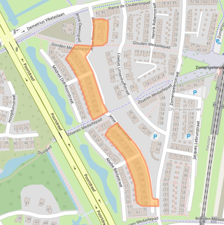 Kaart van postcodegebied 1361CG.