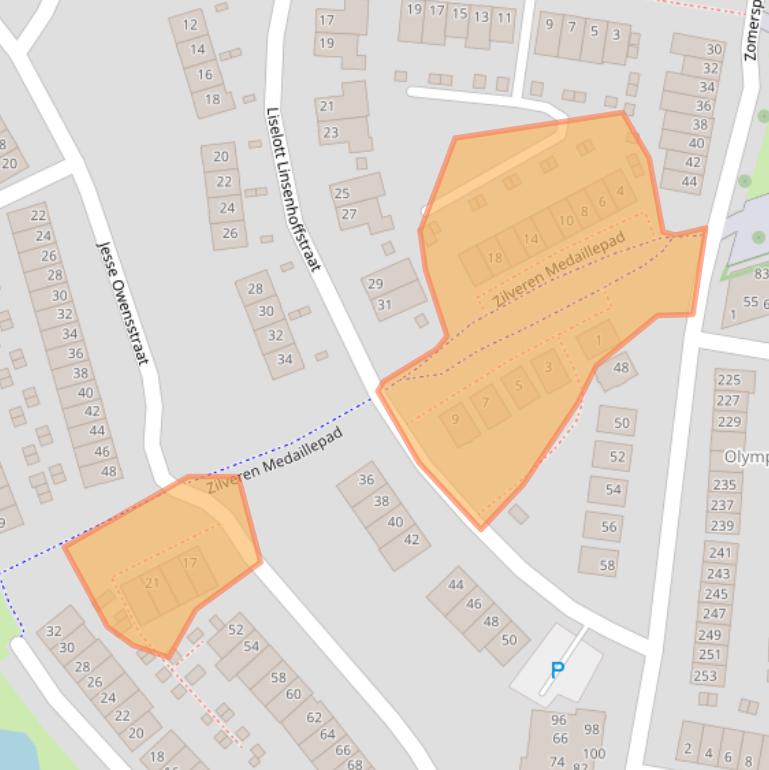 Kaart van postcodegebied 1361CJ.