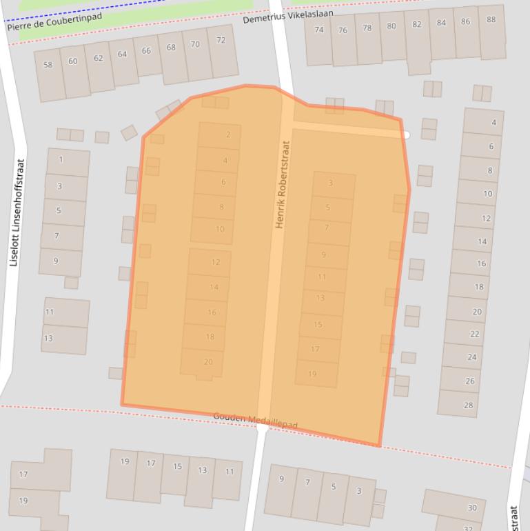 Kaart van postcodegebied 1361CN.