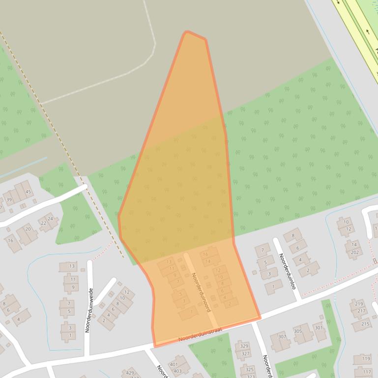 Kaart van postcodegebied 1361DE.