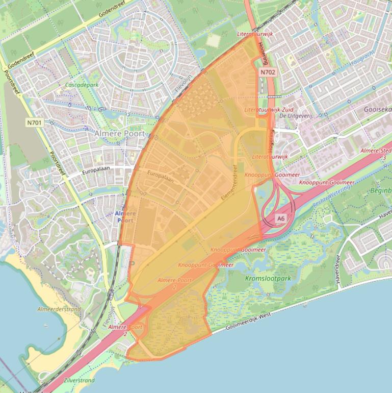 Kaart van postcodegebied 1362.