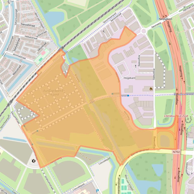 Kaart van postcodegebied 1362AE.