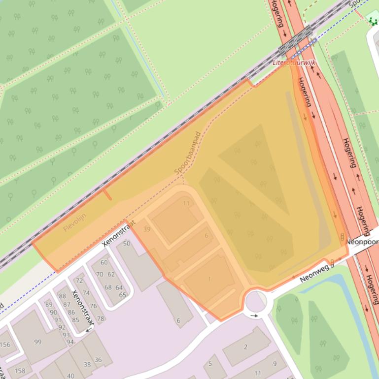 Kaart van postcodegebied 1362GD.