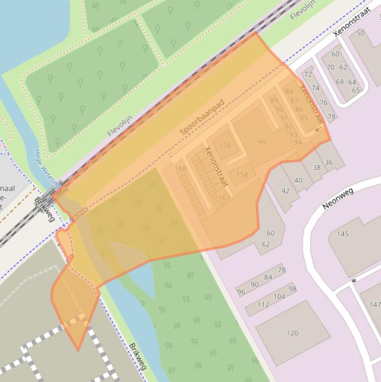 Kaart van postcodegebied 1362GH.