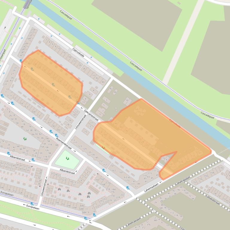 Kaart van postcodegebied 1362JG.