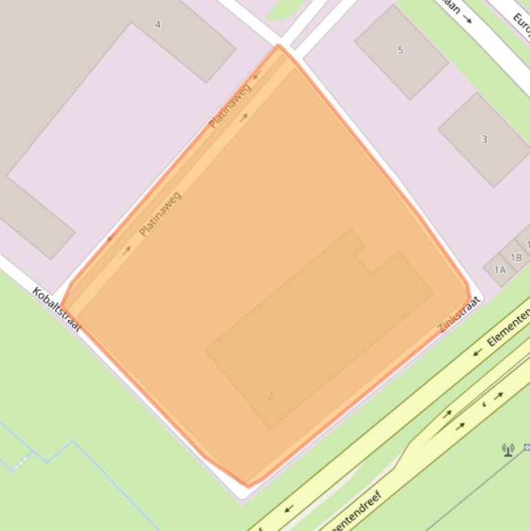 Kaart van postcodegebied 1362JM.