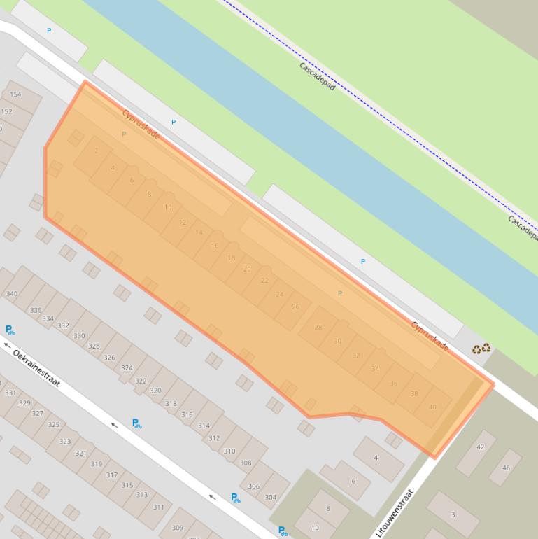 Kaart van postcodegebied 1362JN.