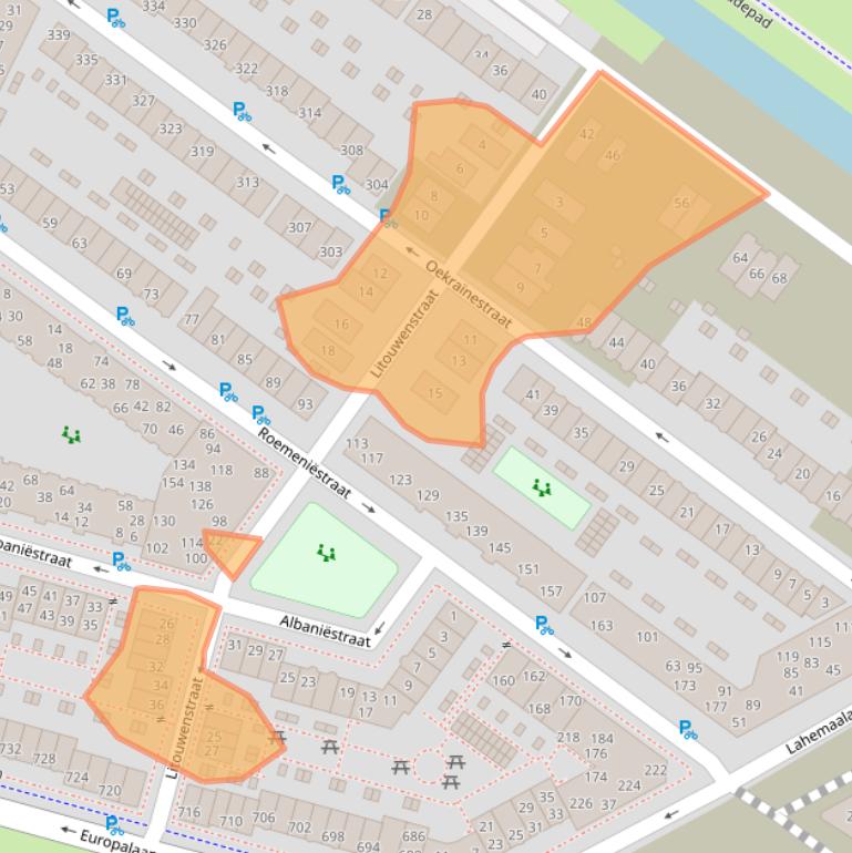 Kaart van postcodegebied 1362JR.