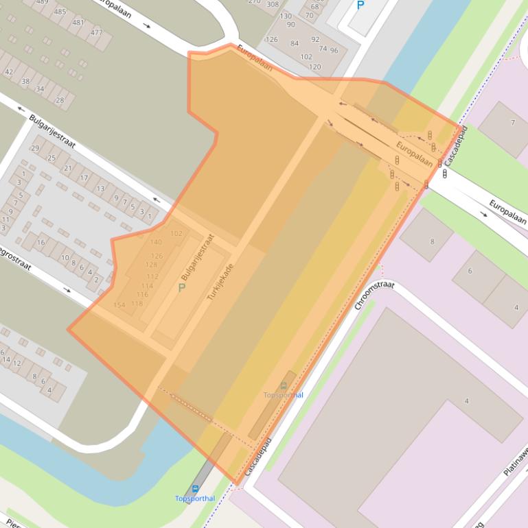 Kaart van postcodegebied 1362KJ.