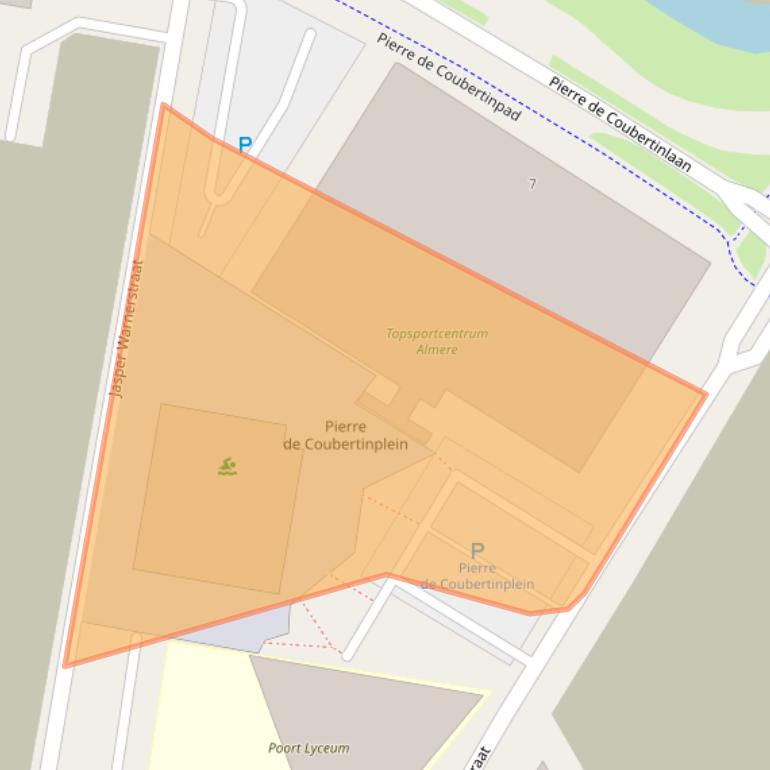 Kaart van postcodegebied 1362LB.