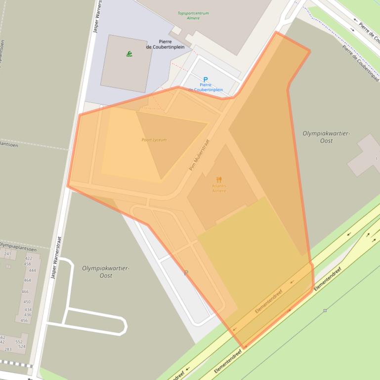 Kaart van postcodegebied 1362LC.