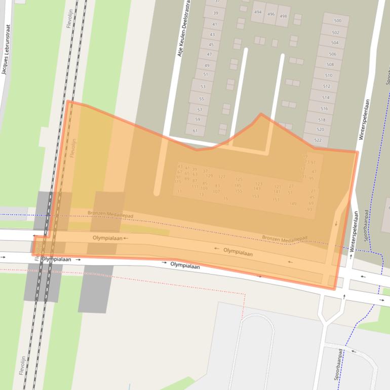 Kaart van postcodegebied 1362LH.