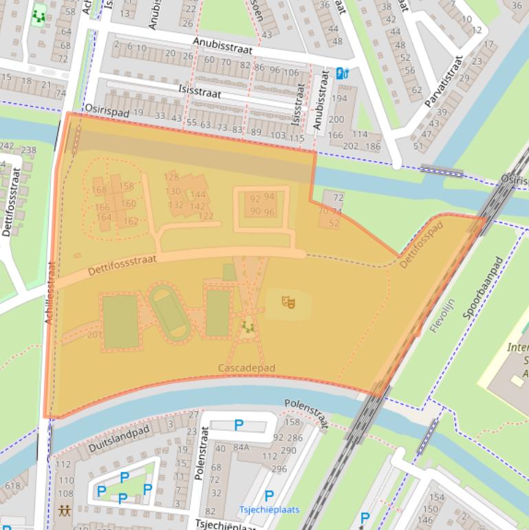 Kaart van postcodegebied 1363AA.