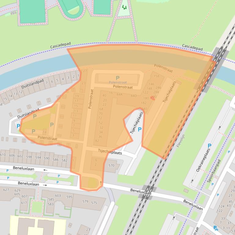 Kaart van postcodegebied 1363BB.