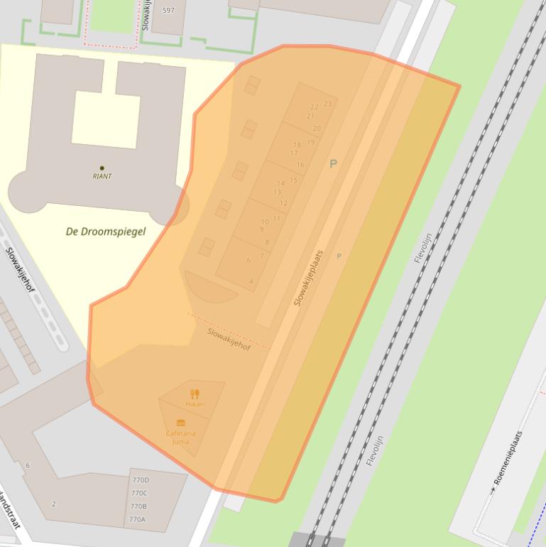 Kaart van postcodegebied 1363BC.