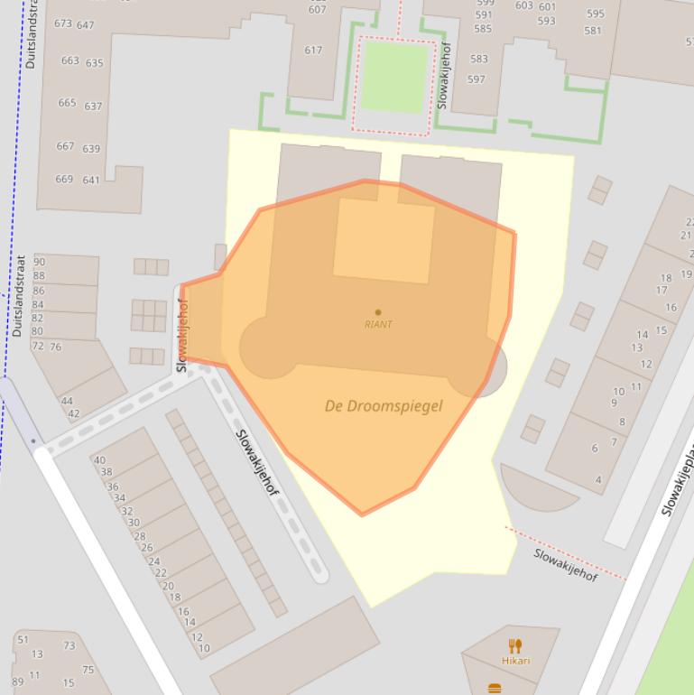 Kaart van postcodegebied 1363BD.