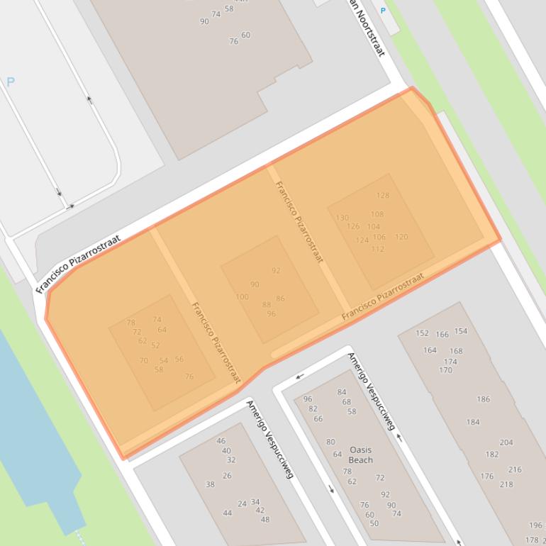 Kaart van postcodegebied 1363KK.