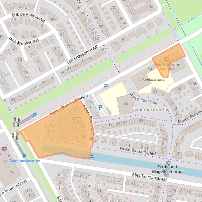 Kaart van postcodegebied 1363LB.