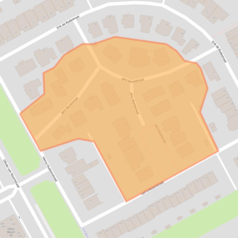 Kaart van postcodegebied 1363LE.