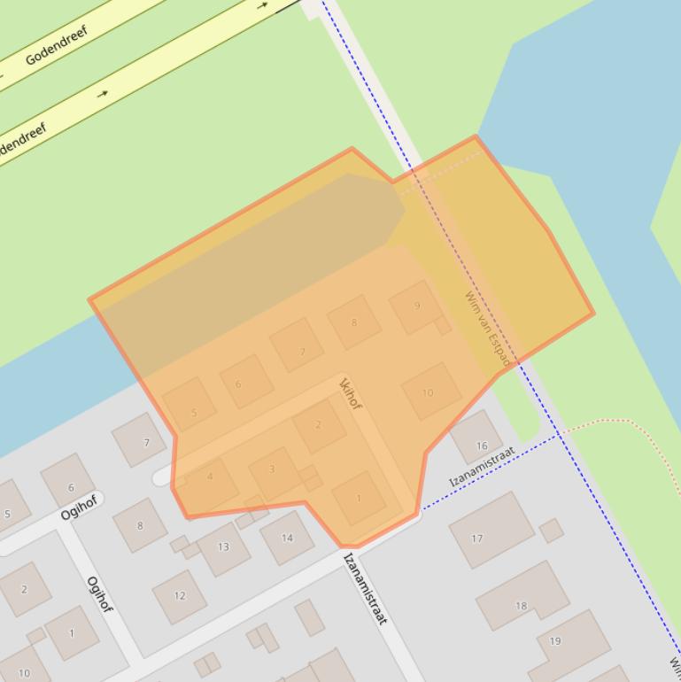 Kaart van postcodegebied 1363RV.