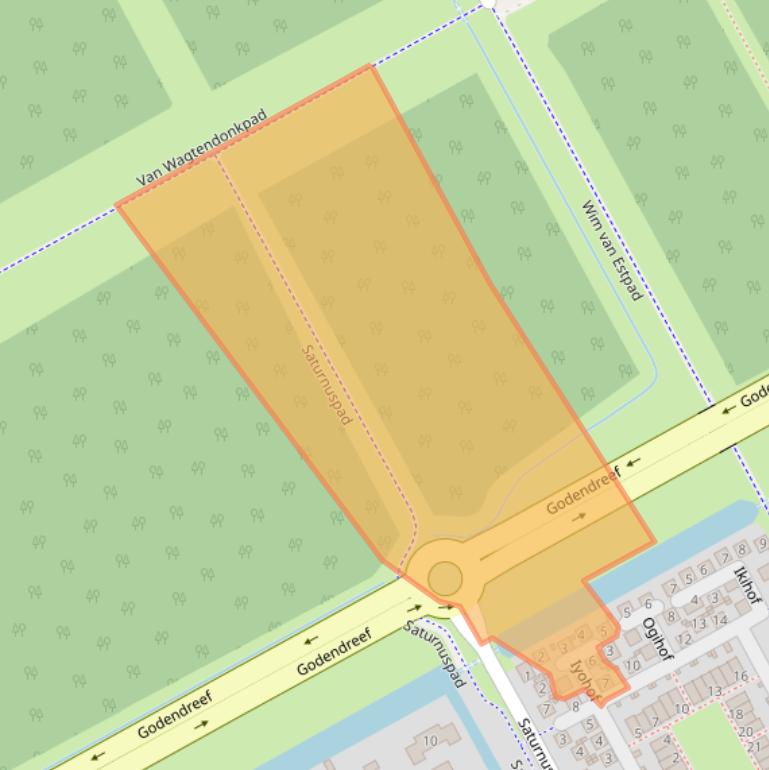 Kaart van postcodegebied 1363RZ.