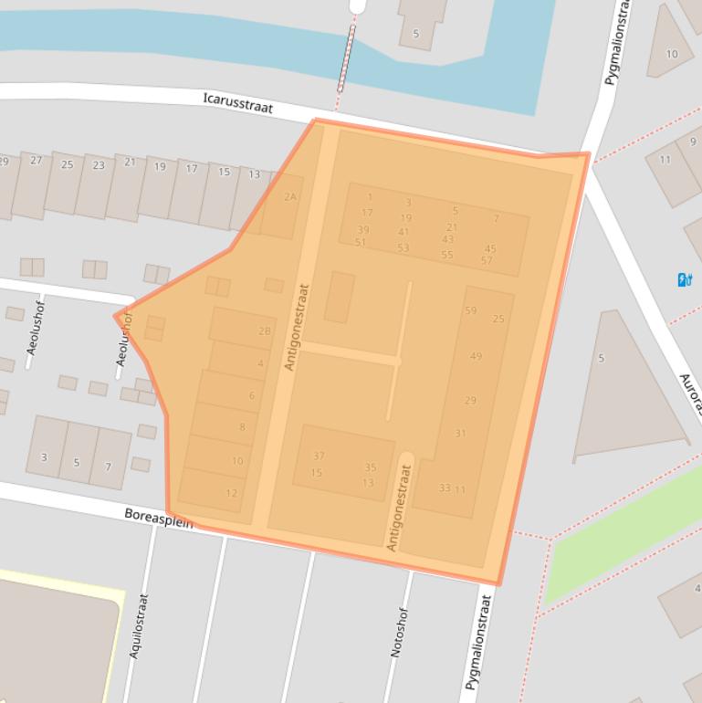 Kaart van postcodegebied 1363SK.