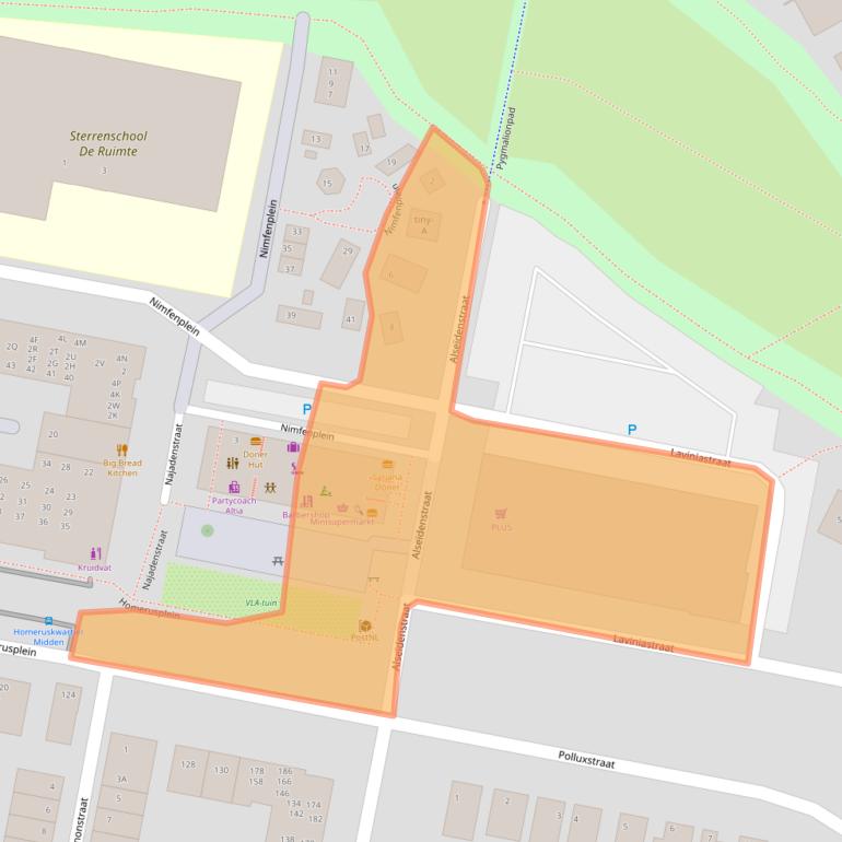 Kaart van postcodegebied 1363SR.