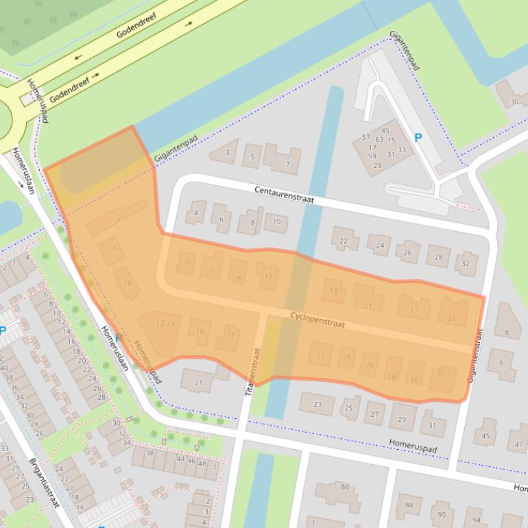 Kaart van postcodegebied 1363TD.