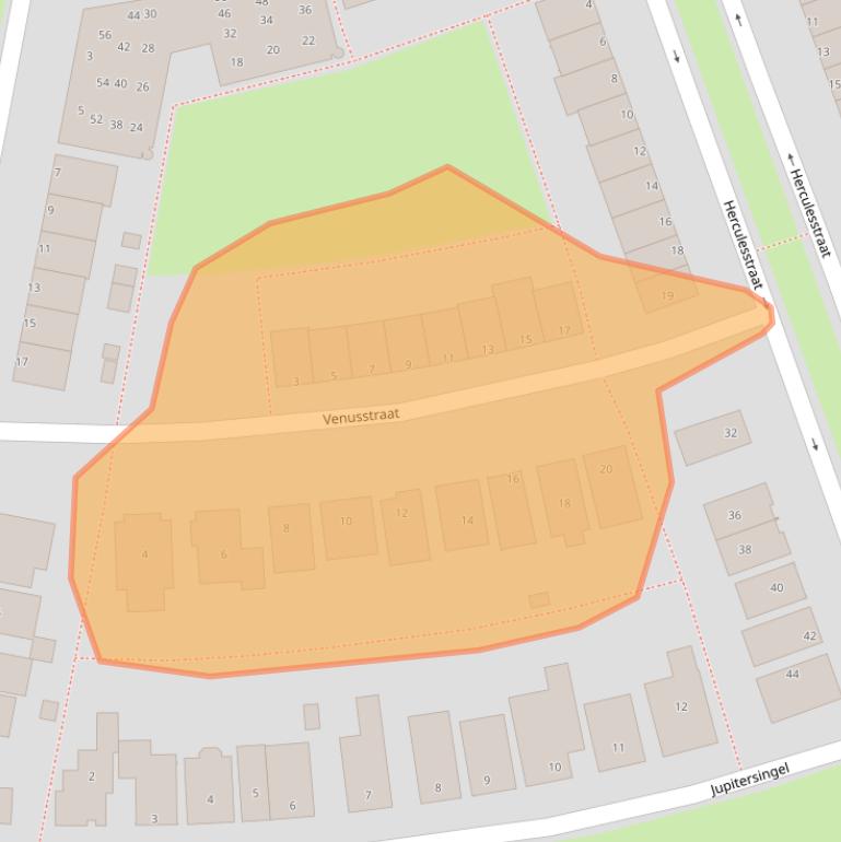 Kaart van postcodegebied 1363VN.
