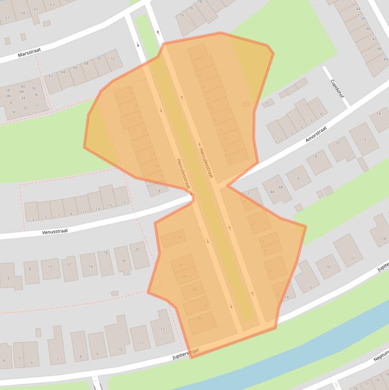 Kaart van postcodegebied 1363VR.