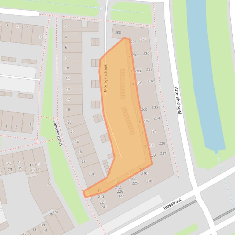 Kaart van postcodegebied 1363WP.