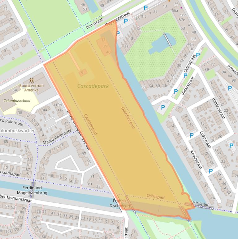 Kaart van postcodegebied 1363WR.