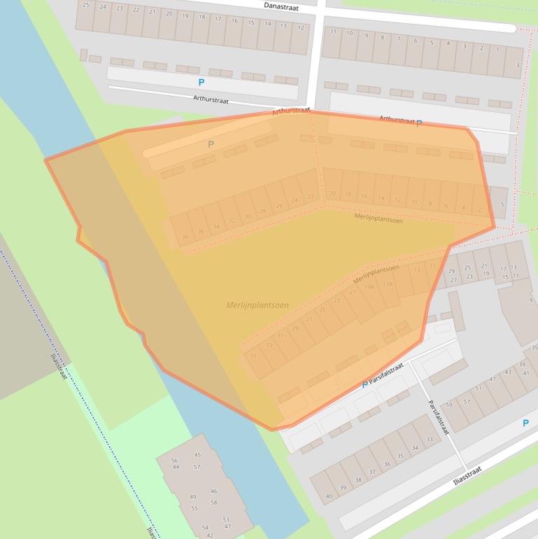 Kaart van postcodegebied 1363WS.
