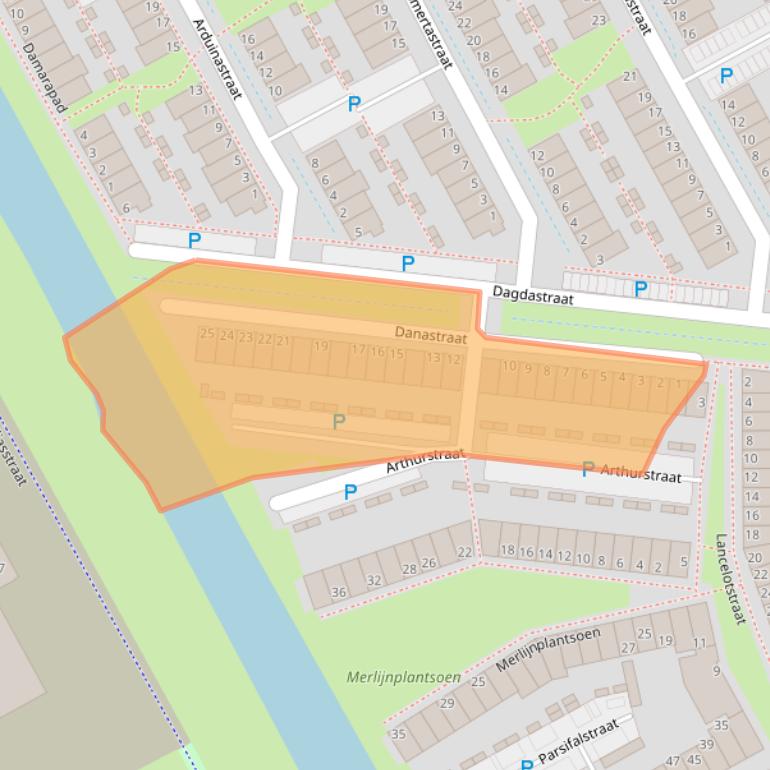 Kaart van postcodegebied 1363WT.