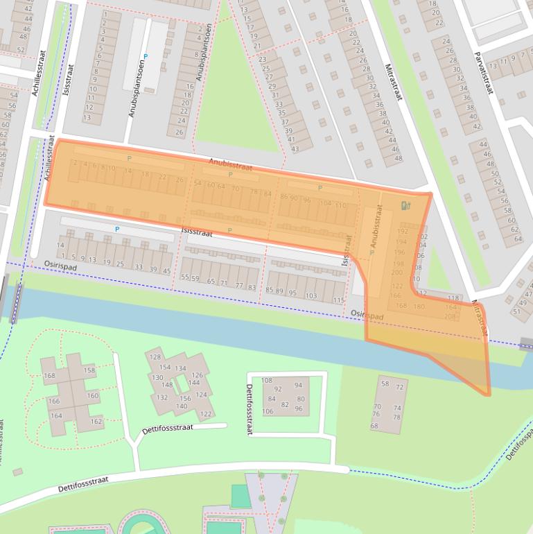 Kaart van postcodegebied 1363XJ.