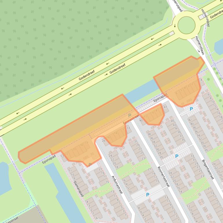 Kaart van postcodegebied 1363XT.